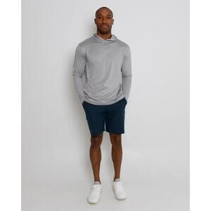 Anderson Ord Men's SMALL Performance Heather Gray Long Sleeve Beach Hoodie Shirt